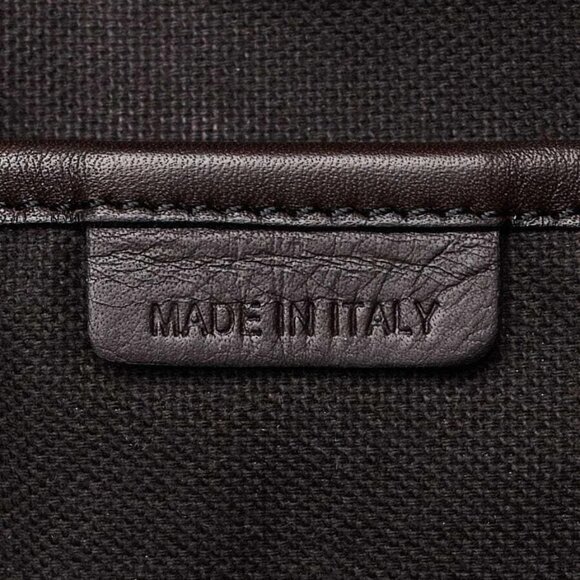 Burberry Brown Leather Haymarket Check Coated Canvas Chain Lawrence Tote Bag - Picture 11 of 11